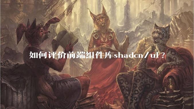 如何评价前端组件库shadcn/ui?