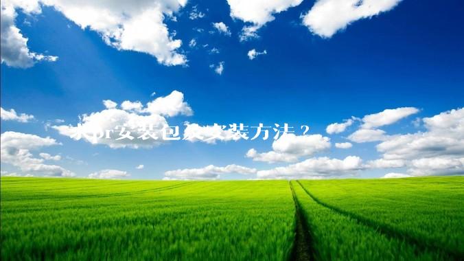 求pr安装包及安装方法?