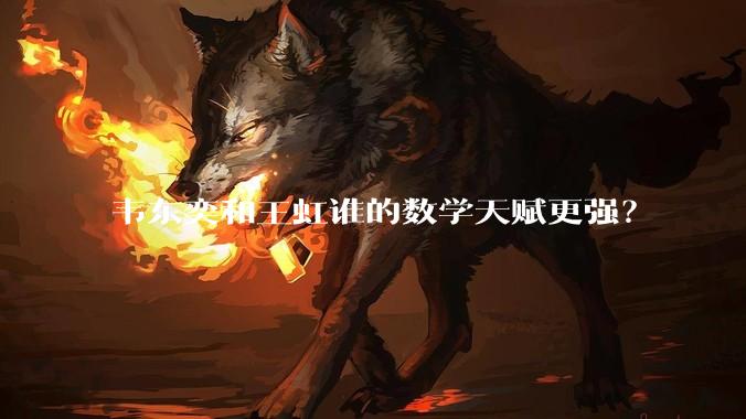 韦东奕和王虹谁的数学天赋更强？