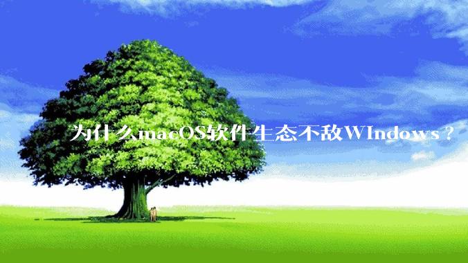 为什么macOS软件生态不敌Windows?