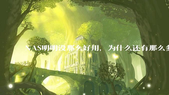 NAS明明没那么好用，为什么还有那么多人坚持选择使用？